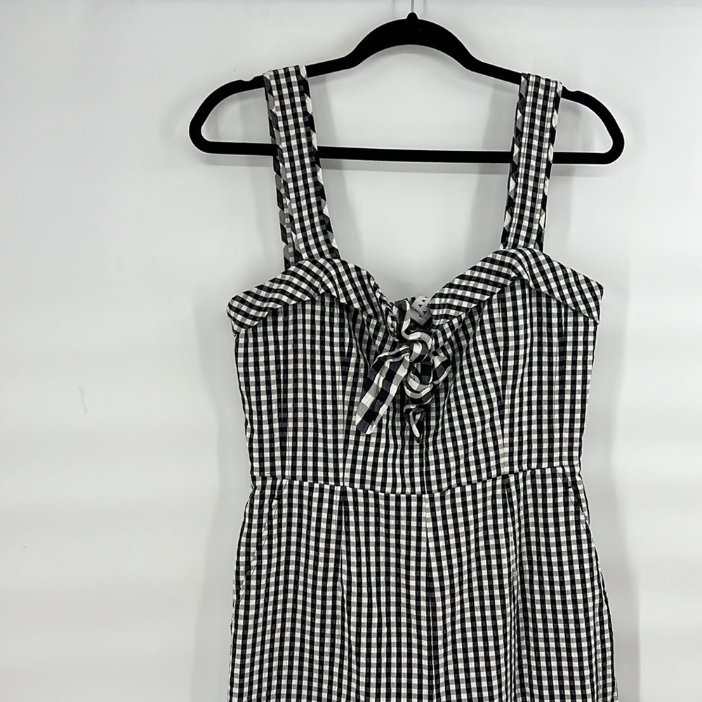 Tanya Taylor Black and White Gingham Jumpsuit - Picture 4 of 11